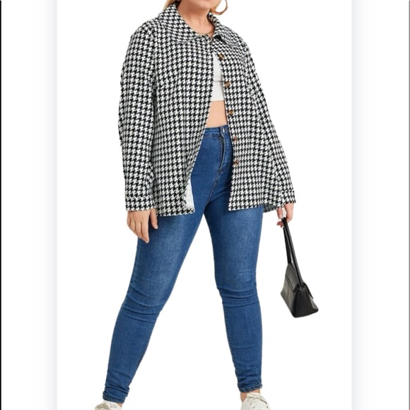 Print Button Front Jacket - Picture 2 of 5